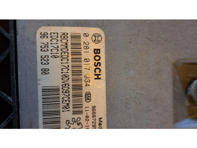 Блок управления двигателя 0281017334   Citroen Berlingo