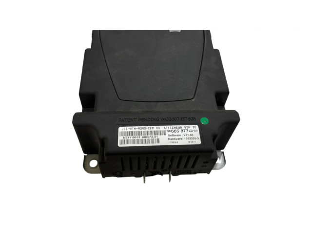 Дисплей 96665877ZD03, 15833553 Peugeot 5008