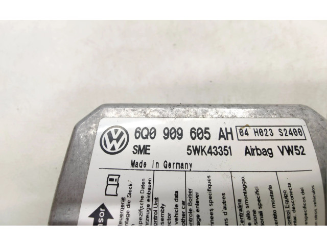 Блок подушек безопасности 6Q0909605AH, 04H023S2400 Volkswagen Caddy