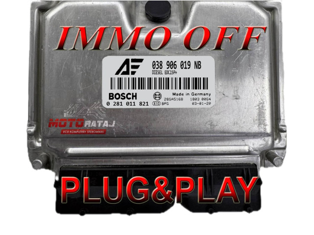 Блок управления двигателя 038906019NB, 0281011821   Ford Galaxy