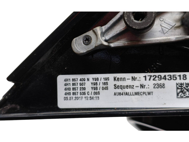 Zpětné zrcátko Audi A8 S8 D4 4H 2016 4H1857409N, 4H0857535C