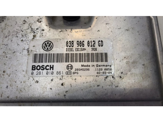 Комплект блоков управления 038906012GD, 4B0905851C Skoda Fabia Mk1 (6Y)