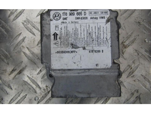 Блок подушек безопасности 1t0909605d, 5wk43828 Volkswagen Touran I
