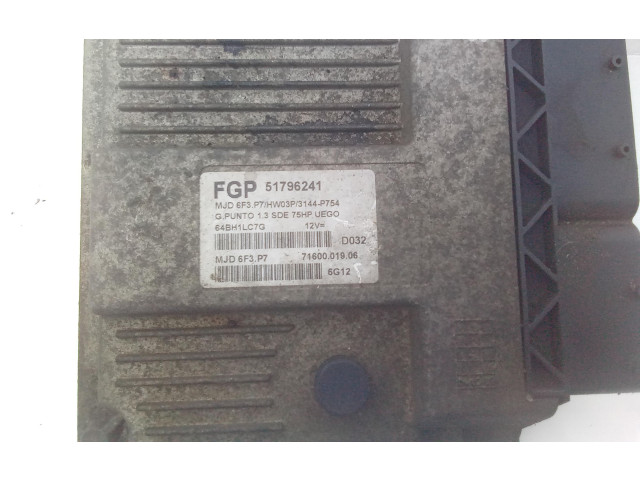 Комплект блоков управления Mjd6f3.p7, 199A2000 Fiat Grande Punto