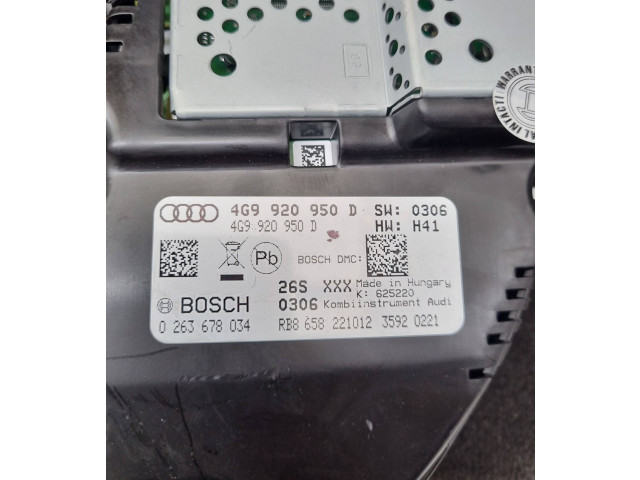Vstřikovací čerpadlo 4G9920950D, 0263678034 Audi A6 Allroad C7