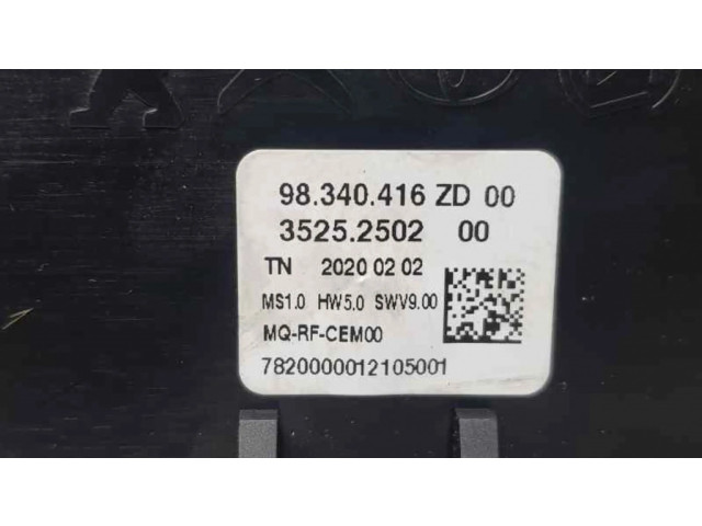 Блок управления климат-контролем 98340416ZD   Citroen Berlingo