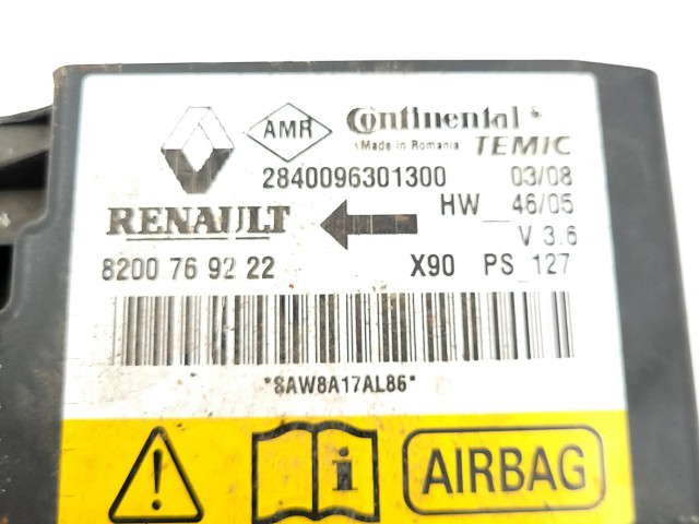 Блок подушек безопасности 8200769222, 2840096301300 Dacia Logan II