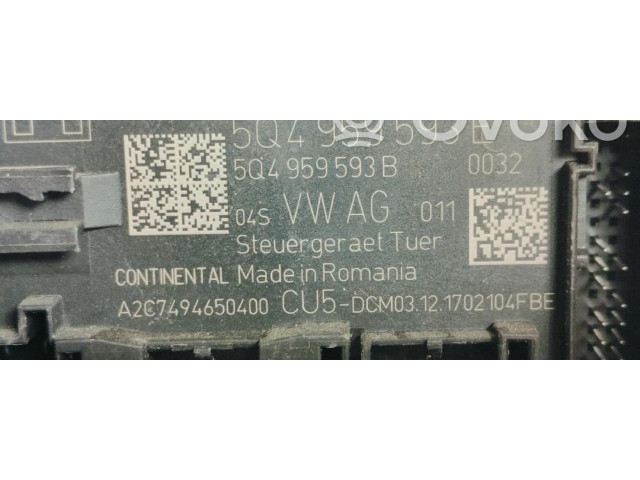 Другие блоки управления / модули 5Q4959593E Skoda Superb B8 (3V)