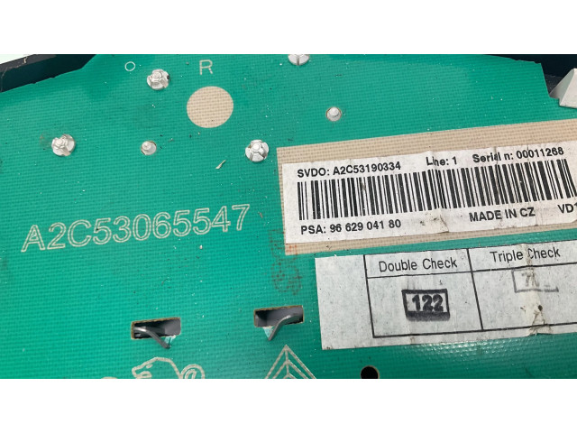 Панель приборов 9662904180, A2C53065547   Peugeot 207 CC       