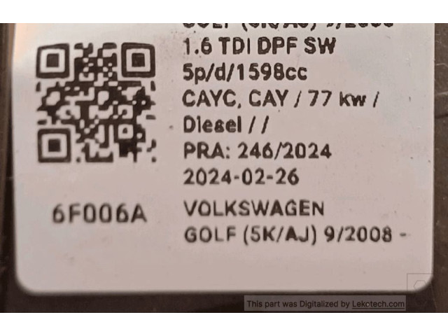 Панель приборов 5K0920870EX Volkswagen Golf VI
