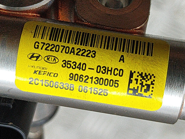 Топливная рампа 3534003HC0, 9062130005   Hyundai Ioniq 1.6 