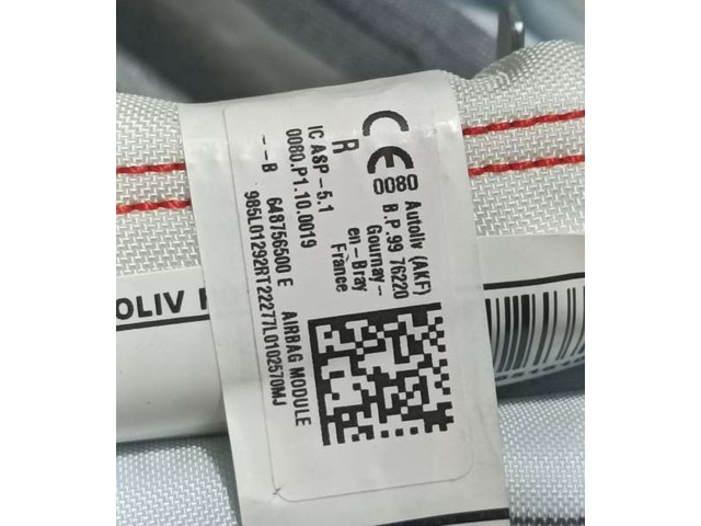 Боковая подушка безопасности 648756500E, 985L01292RT Dacia Sandero