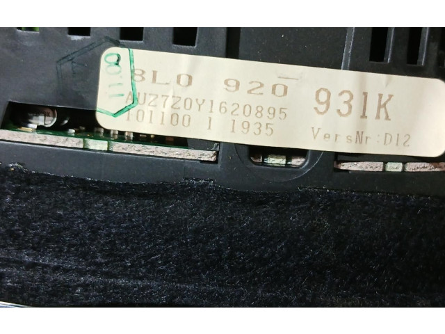 Панель приборов 8L0920931K Audi A3 S3 8L