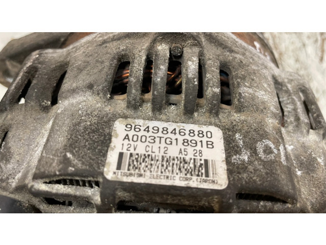 Генератор 9649846880, A003TG1891B Citroen C5 2.0