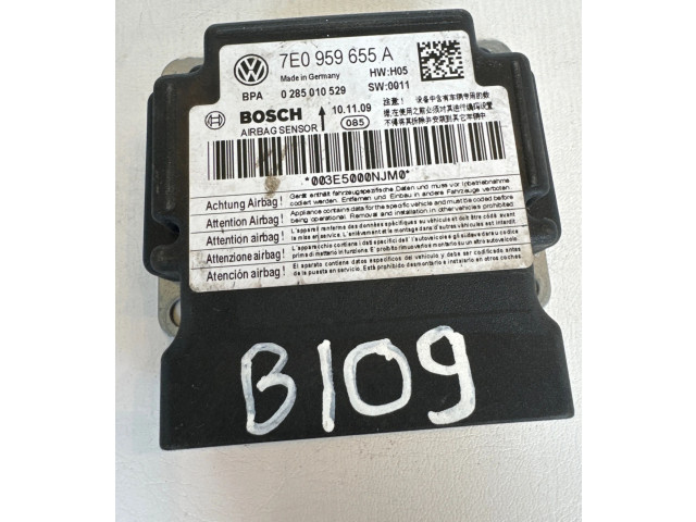 Блок подушек безопасности 7E0959655A, 0285010529   Volkswagen Transporter - Caravelle T5