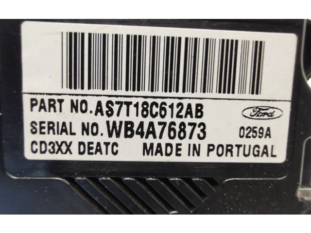 Модуль блока управления кондиционером AS7T18C612AB Ford S-MAX