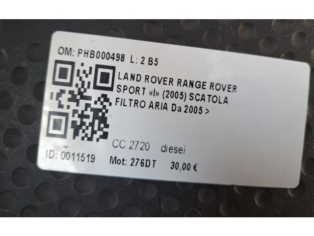 Pojistková skříňka PHB000498, 276DT Land Rover Range Rover Sport L320 2005