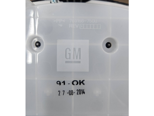 Přístrojová deska Opel Zafira C 2014 769166750U, 27082014