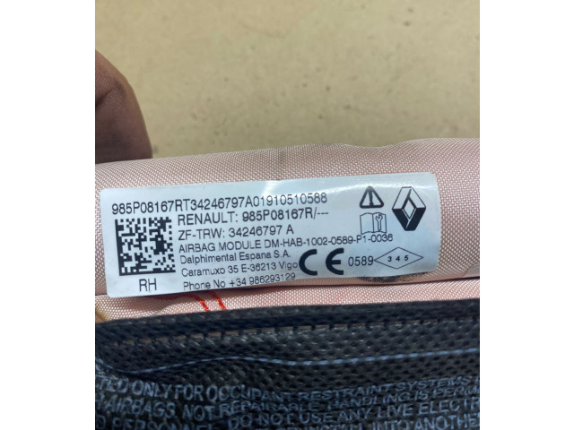 Боковая подушка безопасности 985P08167R, 34246797A   Dacia Duster II