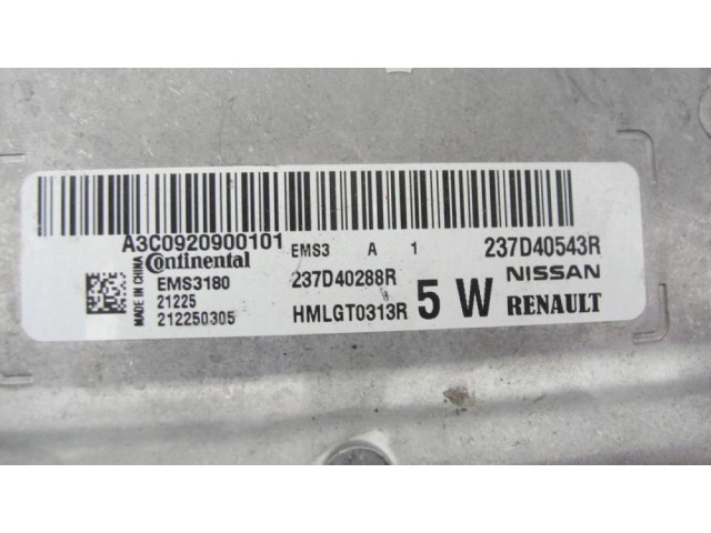 Блок управления двигателем Блок управления 237D40543R Dacia Spring