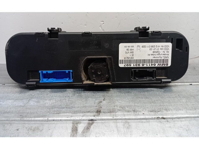 Блок управления климат-контролем 64116931597, 64116931597 BMW Z4 E85 E86