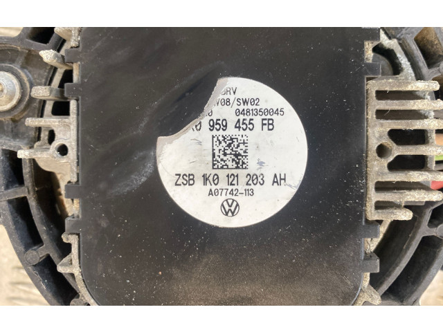 Вентилятор радиатора     1K0959455FB, 0481350045    Audi A3 S3 8P 