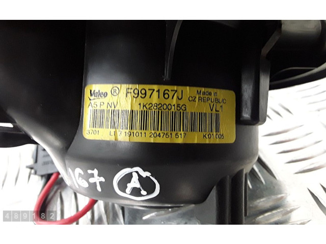 Вентилятор печки F997167J Audi A3 S3 A3 Sportback 8P