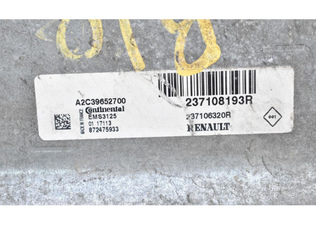 Блок управления двигателем Блок управления 237108193R, 237108193R Dacia Dokker