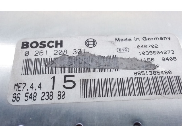 Řídící jednotka 9654823880, 0261208301 Peugeot 307 CC 2005