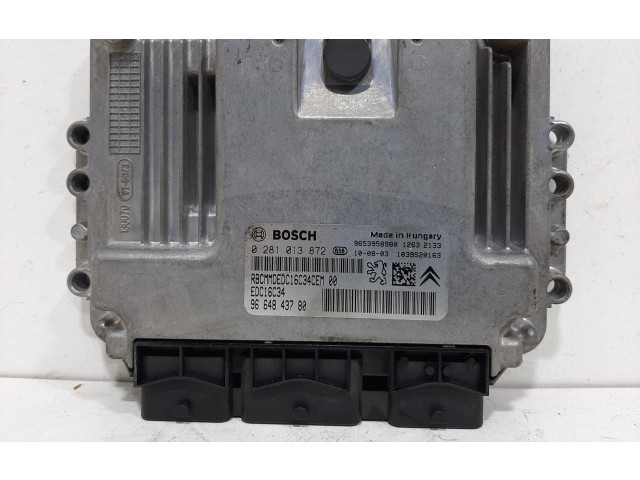 Блок управления двигателя 9664843780, 0281013872   Peugeot Partner