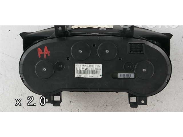 Панель приборов 51917429   Fiat Punto Evo       