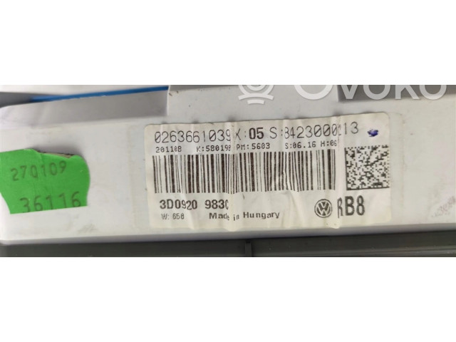 Панель приборов 3D0920983C Volkswagen Phaeton