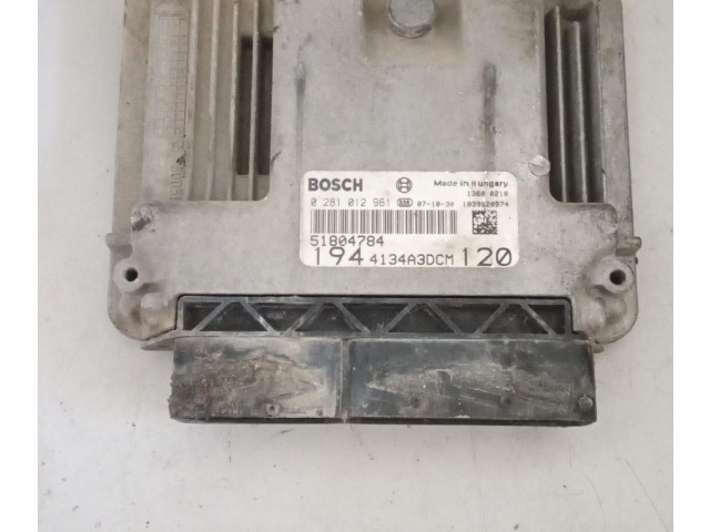 Řídící jednotka 51804784, 0281012961 Fiat Croma 2008