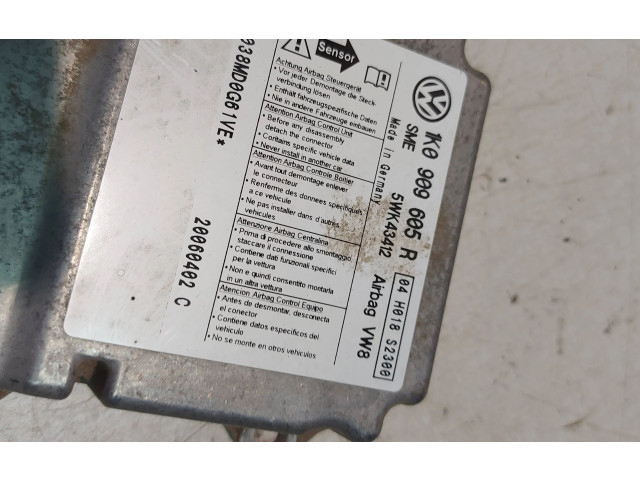 Блок подушек безопасности 1K0909605R, 04H018S2300   Skoda Octavia Mk2 (1Z)