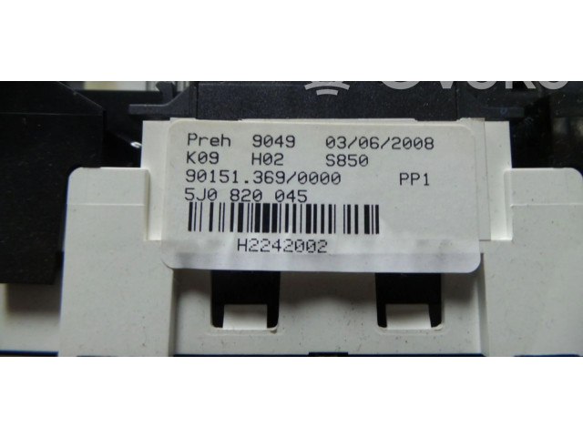 Блок управления климат-контролем 5J0820045 Skoda Fabia Mk2 (5J)