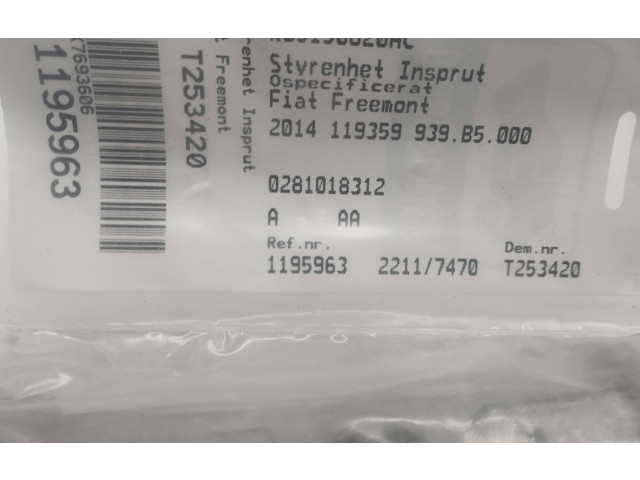 Блок управления двигателя 0281018312, T00YF2023H0231   Fiat Freemont