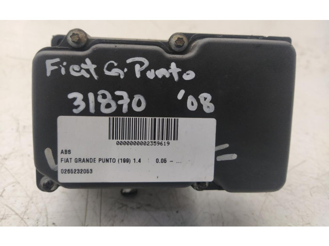 Pojistková skříňka Блок ABS 0265232053 Fiat Punto (199) 2008