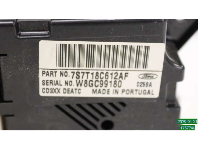 Блок управления климат-контролем 1676129, 7S7T18C612AM Ford S-MAX