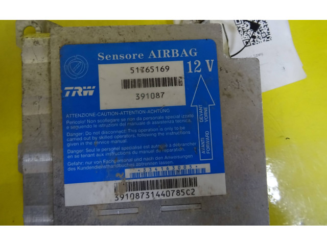 Блок подушек безопасности 51765169, 391087 Fiat Idea
