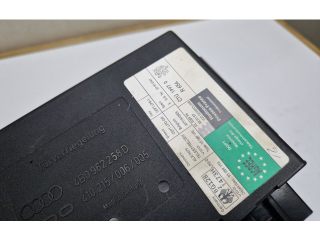 Блок комфорта 4B0962258D, 410215 Audi A6 S6 C5 4B