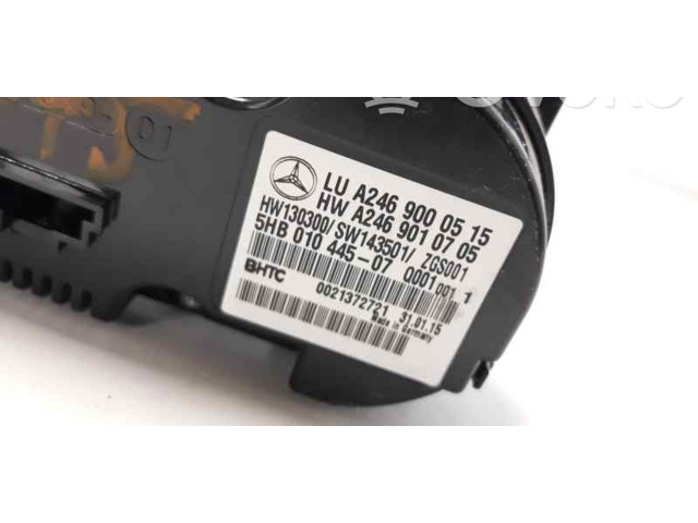 Блок управления климат-контролем A2469000515, 5HB01044507   Mercedes-Benz A W176