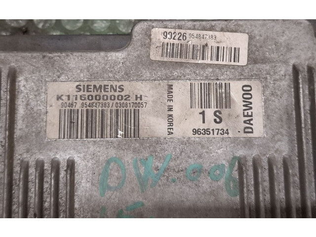 Řídící jednotka K115000002H Daewoo Matiz 2001