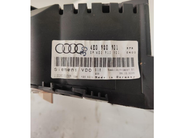 Přístrojová deska  Audi A8 S8 D3 4E 2008 4E0920901HV  