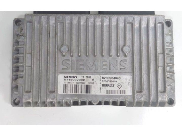 Блок управления коробкой передач S118037002C, 8200052418   Renault Clio II