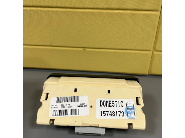 Блок управления климат-контролем 15748173, 10C199 Chevrolet Suburban