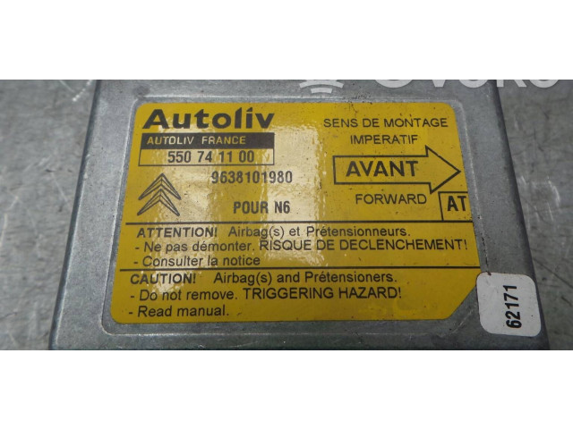 Блок подушек безопасности 9638101980, 1805040 Citroen Xsara