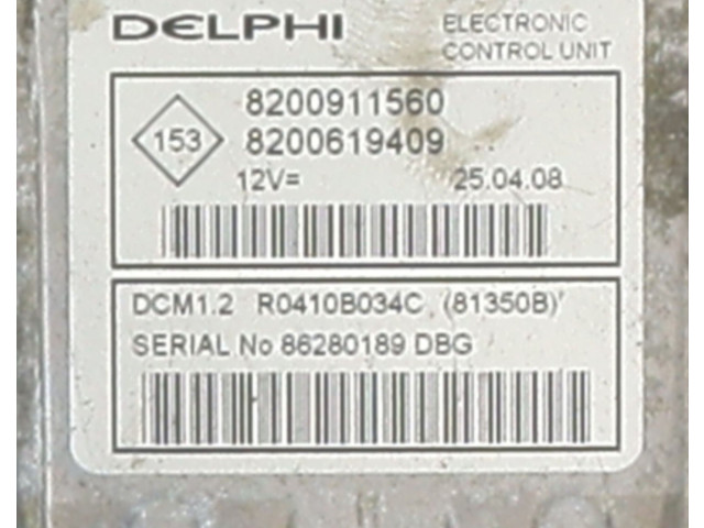 Řídící jednotka 8200911560, 7711497216 Renault Grand Modus 2008