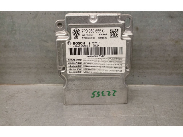 Блок подушек безопасности 7P0959655C, 0285011201BOSCH   Porsche Cayenne (92A)