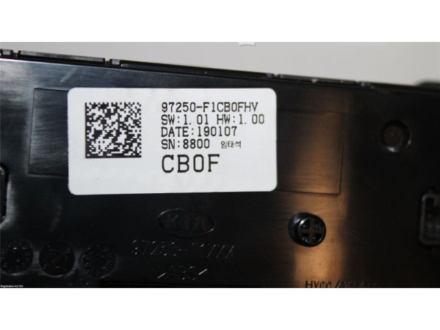 Блок управления климат-контролем 97250F1CB0FHV, 97250F1CB0FHV   KIA Sportage