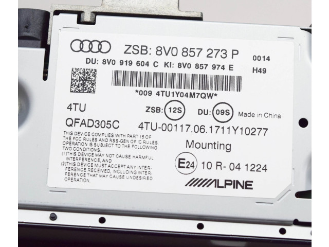 Дисплей    8V0857974E, 8V0857273N   Audi RS3